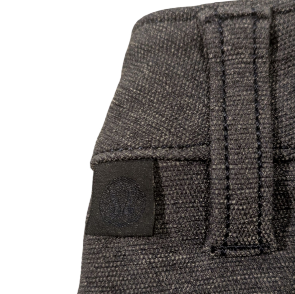 Lululemon ABC Pant Skinny Tech Stretch Canvas 5-Pocket Pants Heathered Black 32 - Picture 7 of 17